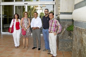 Un momento de la visita realizada por Ignacio Caraballo. 