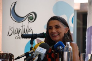 Ángela Molina, presente en la muestra. 