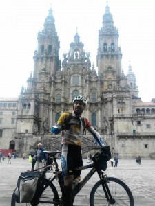 José María, en la Plaza del Obradoiro, ente miércoles 25 de septiembre.