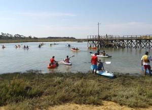 I Concentración de Kayak en La Ribera de Cartaya