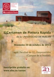 Cartel del certamen de pintura rápida. 