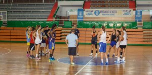 Las onubenses ultiman detalles para el partido del sábado ante el Perfumerías Avenida.