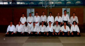 Participantes en el Seminario de aikido en Punta Umbría.