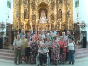 Visita de Asoipal a la Virgen del Rocío.