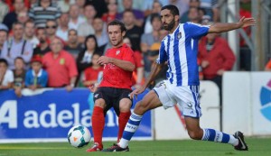 Hernán Menosse, poco a poco se adapta a Huelva y al fútbol español. / Foto; LFP.