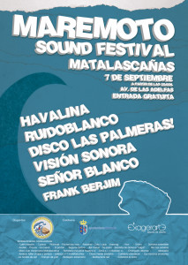 Cartel del Maremoto Sound Festival de Matalascañas.