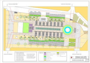 Plano del Acto en la Plaza de las Monjas