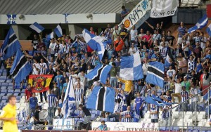 La afición albiazul desea ver al mismo Recre que ganó el domingo al Hércules. / Foto: Josele Ruiz.