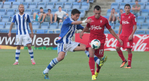 Jesús Vázquez, más utilizado fuera de casa que en el Nuevo Colombino. / Foto: Josele Ruiz.