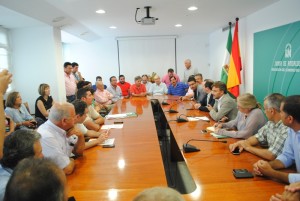 Reunión de la Plataforma de Regadíos del Condado con José Fiscal.