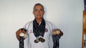 Jesús Motero ha conseguido cuatro medallas de oro, una de plata y cuatro de bronce.