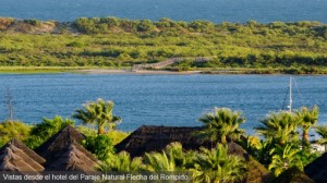 Paraje Natural Flechas de El Rompido visto desde Hotel Fuerte. 