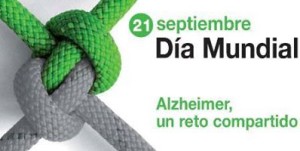 Cartel conmemorativo del Día Mundial del Alzheimer.