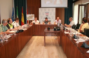 Reunión en Cartaya de la junta de seguridad.