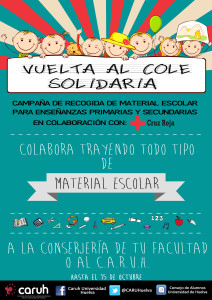 Cartel de la campaña 'Vuelta al Cole Solidaria'