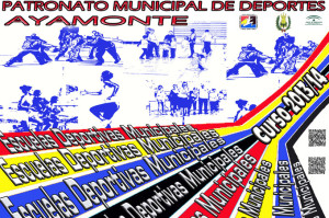 Cartel de las Escuelas Deportivas Municipales de Ayamonte, temporada 2013-14.