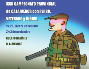 Cartel anunciador del Campeonato de Caza.