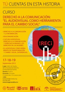 Cartel del Taller de la Universidad de Huelva. 