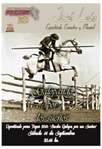 Cartel del espectáculo ecuestre 'Aroche galopa por sus sueños'.