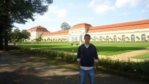 Palacio de Charlottenburg: el edificio donde vivo se encuentra justo a la izquierda del palacio.