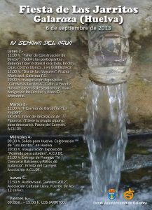 Cartel anunciador de la IV Semana del Agua en Galaroza. 