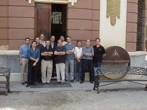 Miembros de la candidatura de José Pablo. / Foto: Archivo del Colegio de Arquitectos de Huelva. 