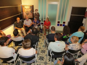 Uno de los momentos de la presentación del libro de López Hidalgo.