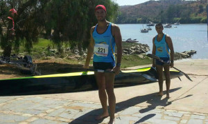 Juan Antonio Gil e Iván Cruzado, vencedores en Sanlúcar de Guadiana.