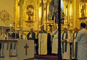 El obispo de Tui Vigo y el de Huelva concelebraron la misa.