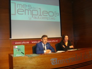 Presentación del programa de empleo de la UHU. 