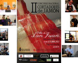 Cartel del concurso de cortadores de jamón de San Juan.