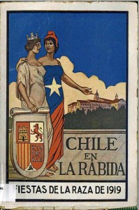 Una de las hojillas lanzadas por el Club Palósfilo en 1919 con motivo de las Fiestas de la Raza (hoy Fiestas de la Hispanidad).