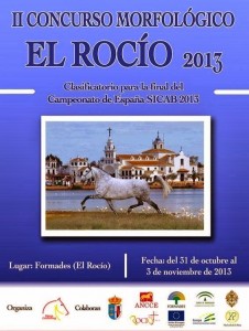 Cartel del Concurso Morfológico El Rocío 2013. 