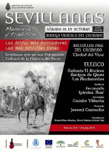 Cartel del espectáculo de sevillanas.