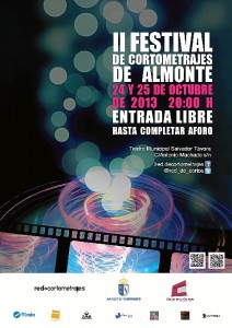 Cartel anunciador del festival de cortometrajes.