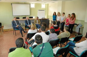 Un momento de la actividad de formación para desempleados con discapacidad.