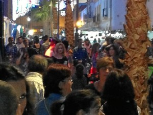 Gran Ambiente en el primer dia de Feria de Gibraleon.