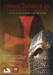 Cartel de las II Jornadas Templarias de Lepe. 