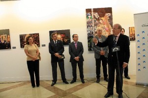 Un momento de la inauguración de la muestra. 