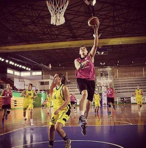 Ivona Bogoje, en un lance del partido ante las pacenses.