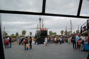 El Muelle de las Carabelas, este sábado 12 de octubre.