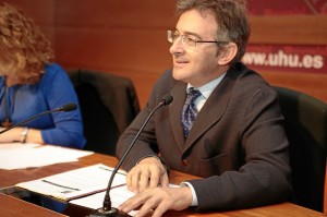 Francisco Ruiz, rector de la Universidad de Huelva. / Foto: José Carlos Palma.