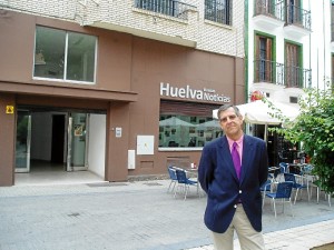 García del Hoyo, en la sede de Huelva Buenas Noticias.