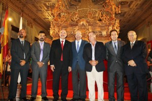 Momento de presentación del nuevo paso de la Hermandad de la Cena.