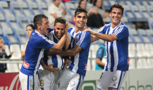 Los albiazules sólo piensan en ganar al Tenerife y seguir al frente de la tabla. / Foto: Josele Ruiz.