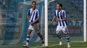 El Recre busca más alegrías en el partido ante el Castilla. / Foto: Josele Ruiz.