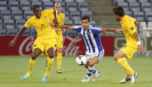 Dimas, uno de los fijos de Sergi, ha sido titular en los ocho partidos de Liga. / Foto: Josele Ruiz.