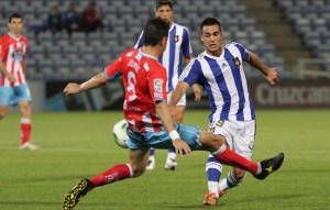 Joselu fue el autor del gol del triunfo ante el Lugo. / Foto: Josele Ruiz.