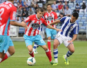 Jorge Larena se queda con la capacidad de competir que tiene el Recre. / Foto: Josele Ruiz.