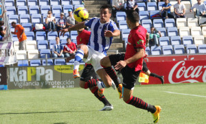 Joselu se encuentra recuperado de su dolencia en la rodilla. / Foto: Josele Ruiz.